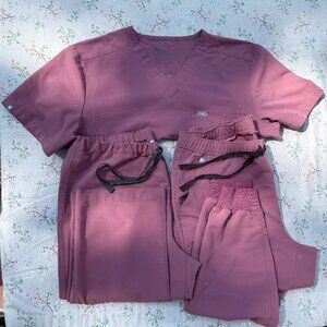 FIGS Men’s Scrub 3 Piece Set Coral Size L – Technical Collection - EUC